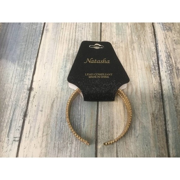 Natasha Gold Rhinestone Bracelet - Picture 4 of 4